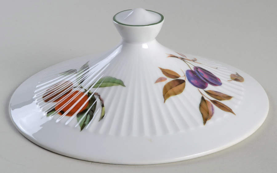 Shelton Orchard (Green Verge) Lid for Round Vegetable by Royal Worcester-1
