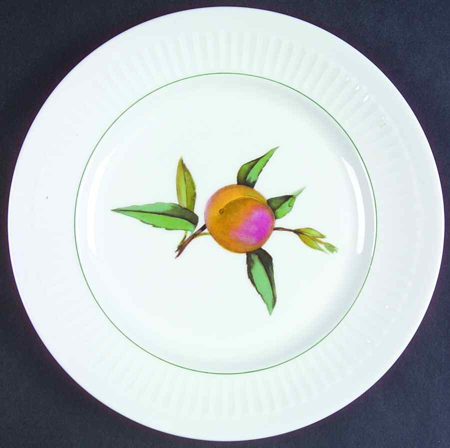Shelton Orchard (Green Verge) Salad Plate by Royal Worcester-1