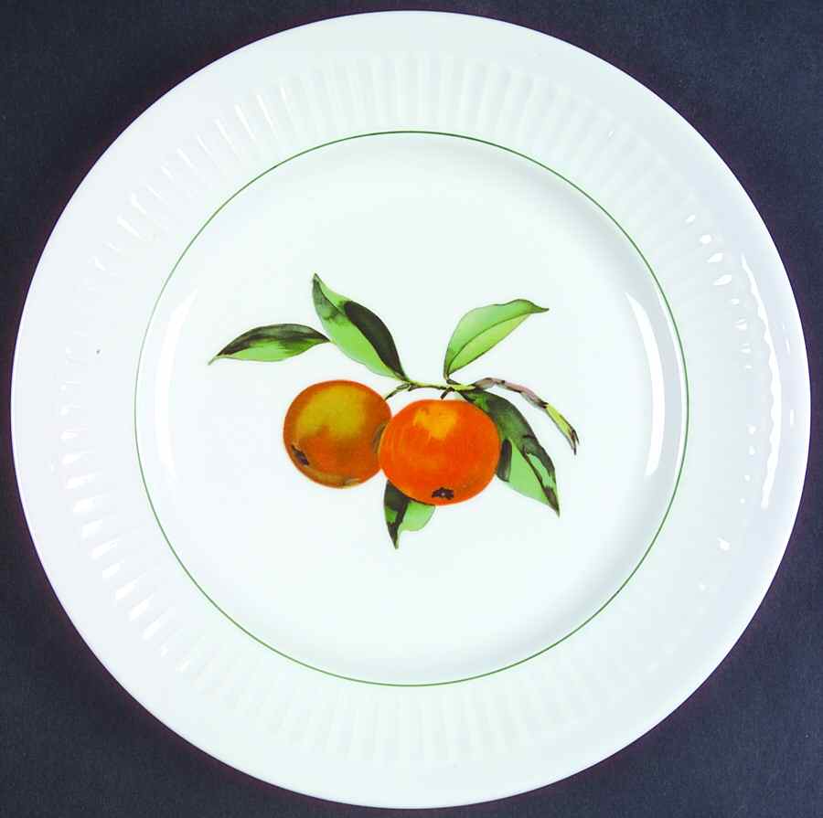 Shelton Orchard (Green Verge) Salad Plate by Royal Worcester-1