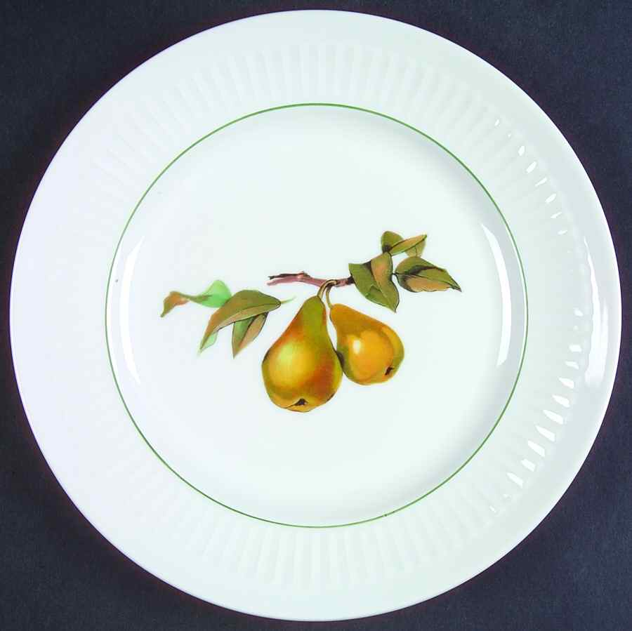 Shelton Orchard (Green Verge) Salad Plate by Royal Worcester-1