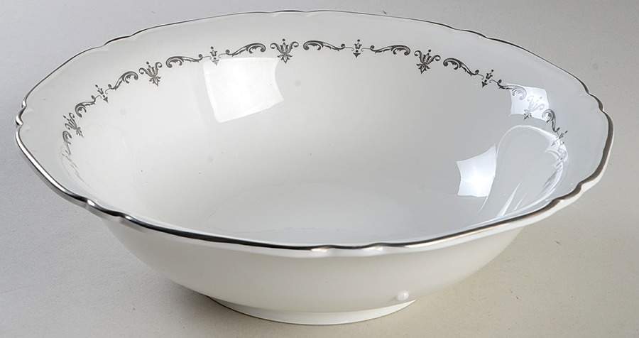Silver Chantilly 9" Round Vegetable Bowl by Royal Worcester-1