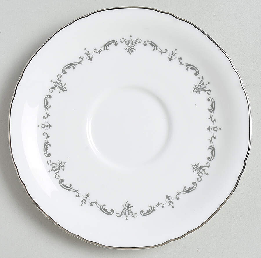 Silver Chantilly Saucer for Footed Cup by Royal Worcester-1