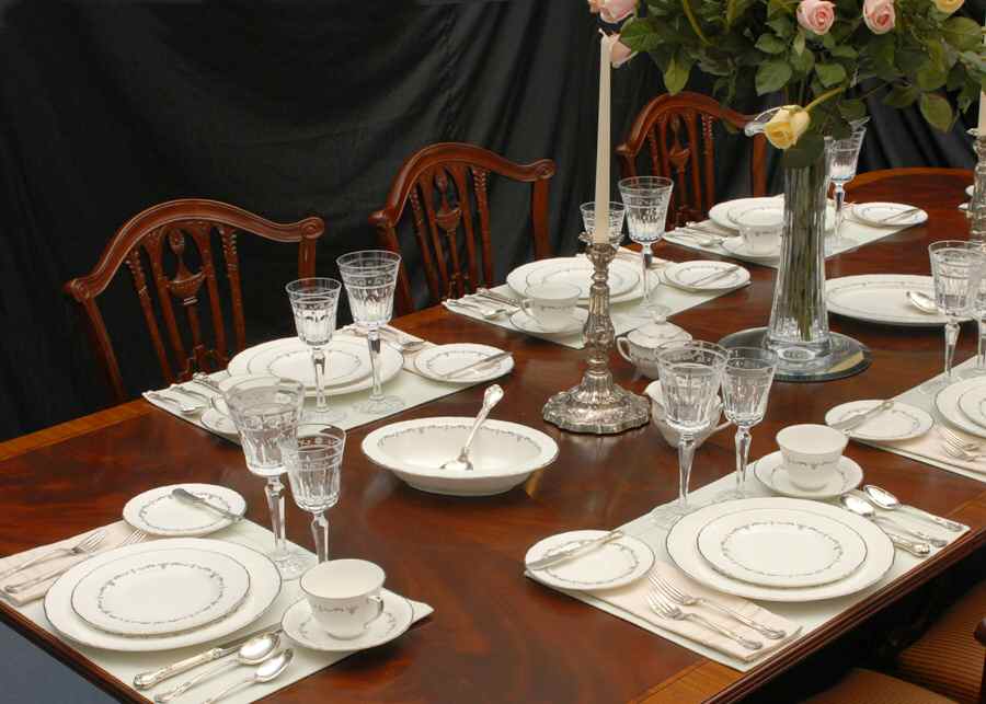 Silver Chantilly 45 Piece Estate Set by Royal Worcester-1