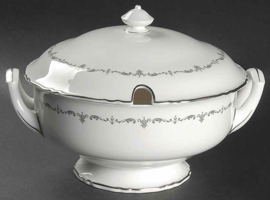 Silver Chantilly Tureen &  Lid by Royal Worcester-1