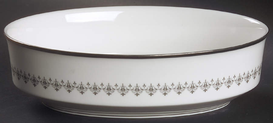 Silver Frost 9" Oval Vegetable Bowl by Royal Worcester-1