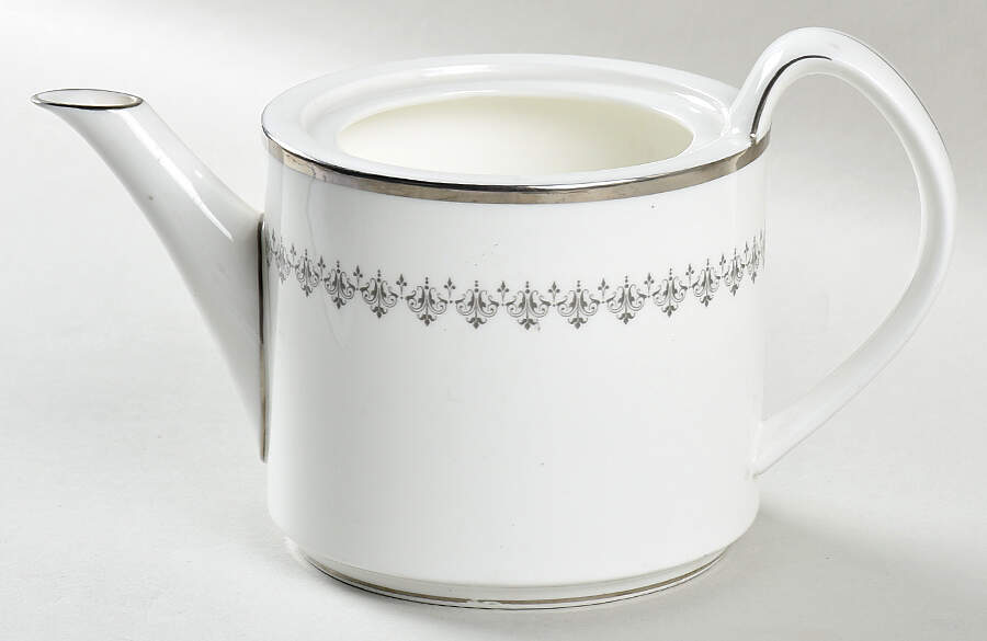 Silver Frost Teapot No Lid by Royal Worcester-1