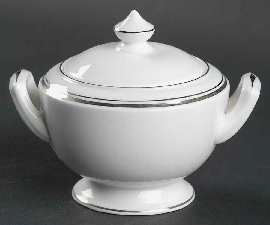 Silver Jubilee Sugar Bowl & Lid by Royal Worcester-1