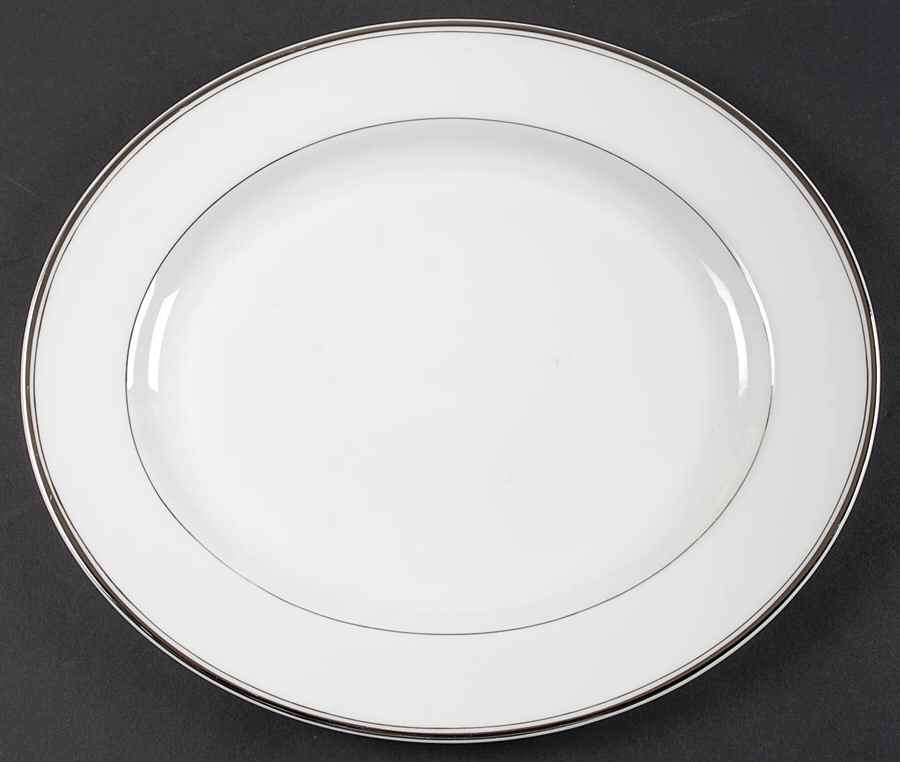 Silver Jubilee 13" Oval Serving Platter by Royal Worcester-1