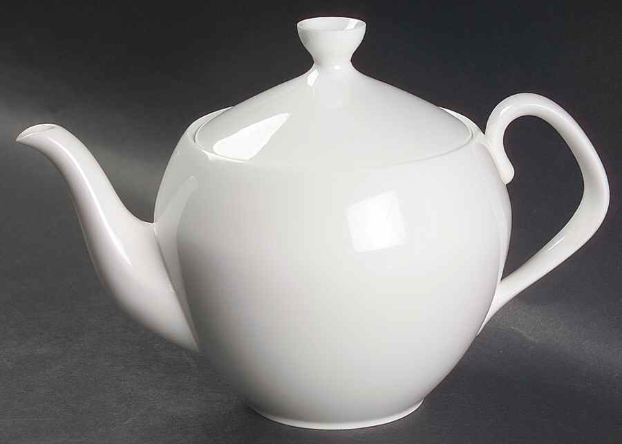 Snow (Z2697, No Trim) Teapot & Lid by Royal Worcester-1