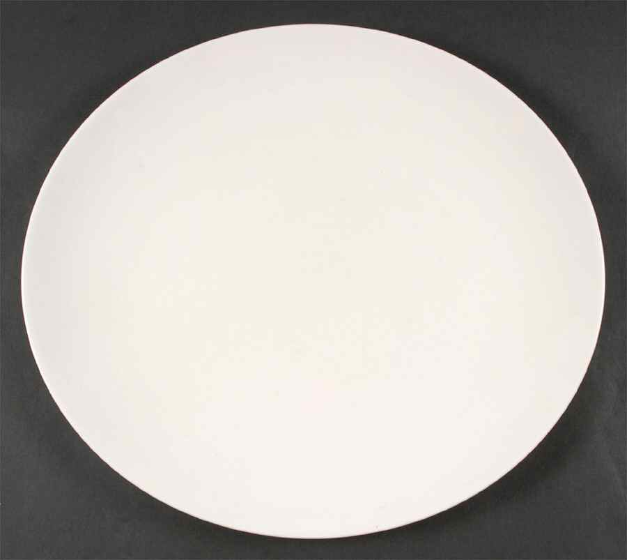 Snow (Z2697, No Trim) 14" Oval Serving Platter by Royal Worcester-1