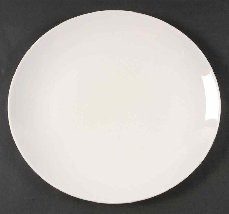 Snow (Z2697, No Trim) 12" Oval Serving Platter by Royal Worcester-1