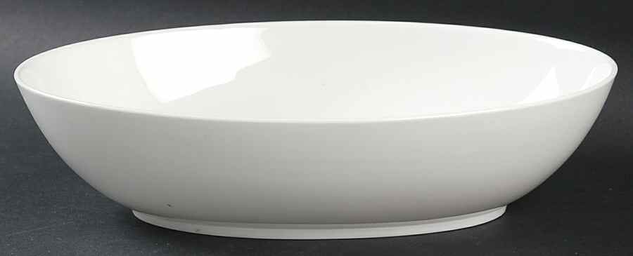 Snow (Z2697, No Trim) 9" Oval Vegetable Bowl by Royal Worcester-1