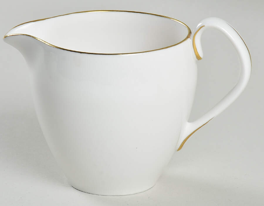 Snow (Z2699-1, Gold Trim) Mini Creamer by Royal Worcester-1