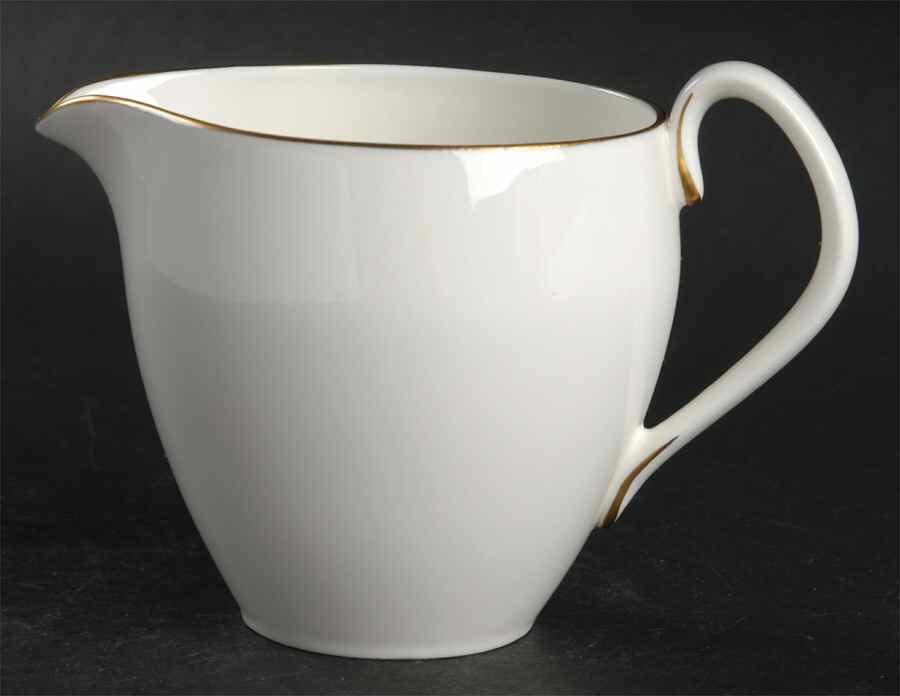 Snow (Z2699-1, Gold Trim) Creamer by Royal Worcester-1