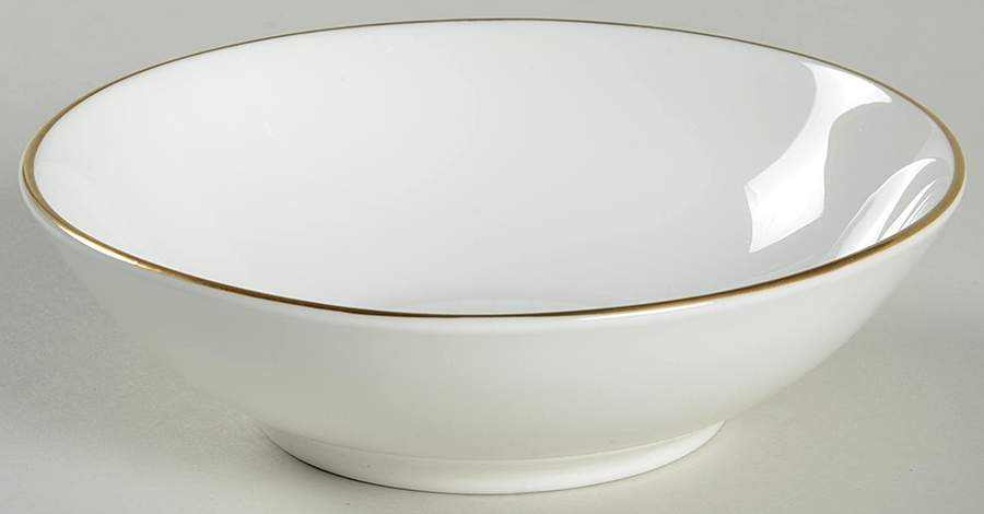 Snow (Z2699-1, Gold Trim) Fruit/Dessert (Sauce) Bowl by Royal Worcester-1