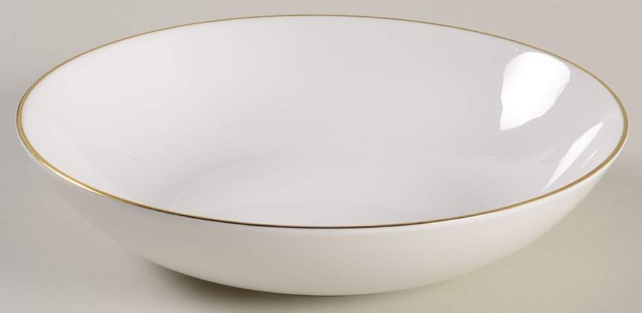 Snow (Z2699-1, Gold Trim) Coupe Soup Bowl by Royal Worcester-1