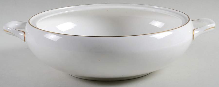Snow (Z2699-1, Gold Trim) Round Vegetable No Lid by Royal Worcester-1