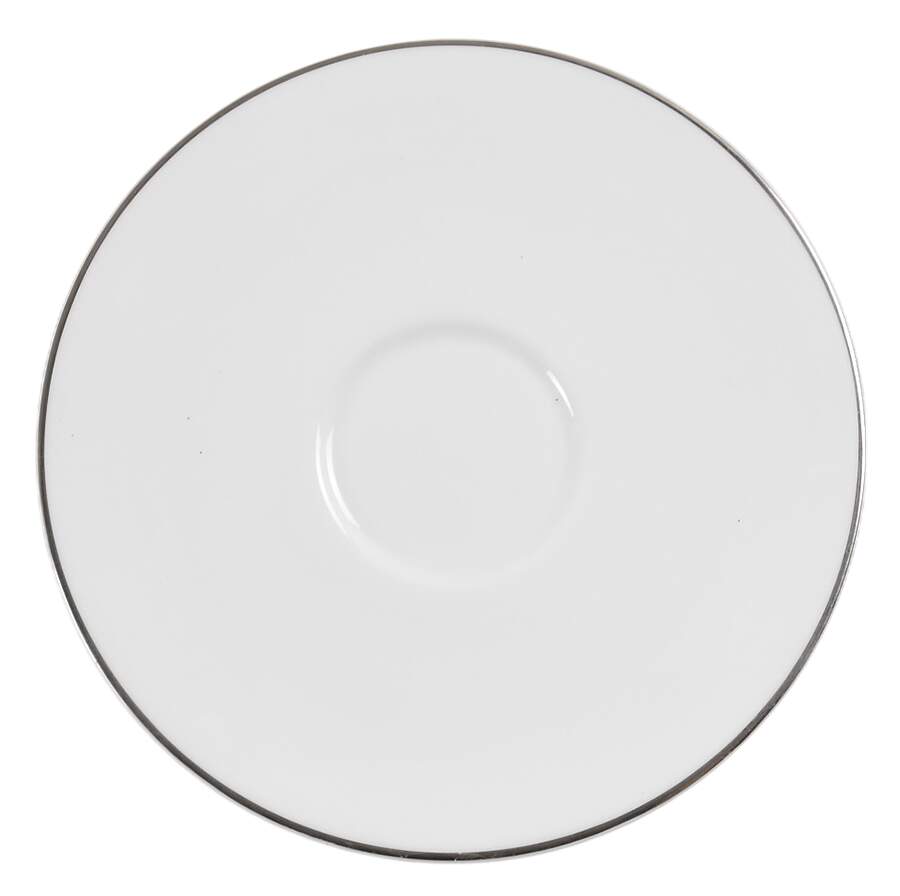 Snow (Z2699-2, Platinum Trim) Saucer by Royal Worcester-1