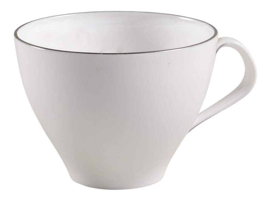 Snow (Z2699-2, Platinum Trim) Flat Cup by Royal Worcester-1