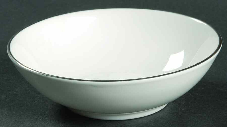 Snow (Z2699-2, Platinum Trim) Fruit/Dessert (Sauce) Bowl by Royal Worcester-1