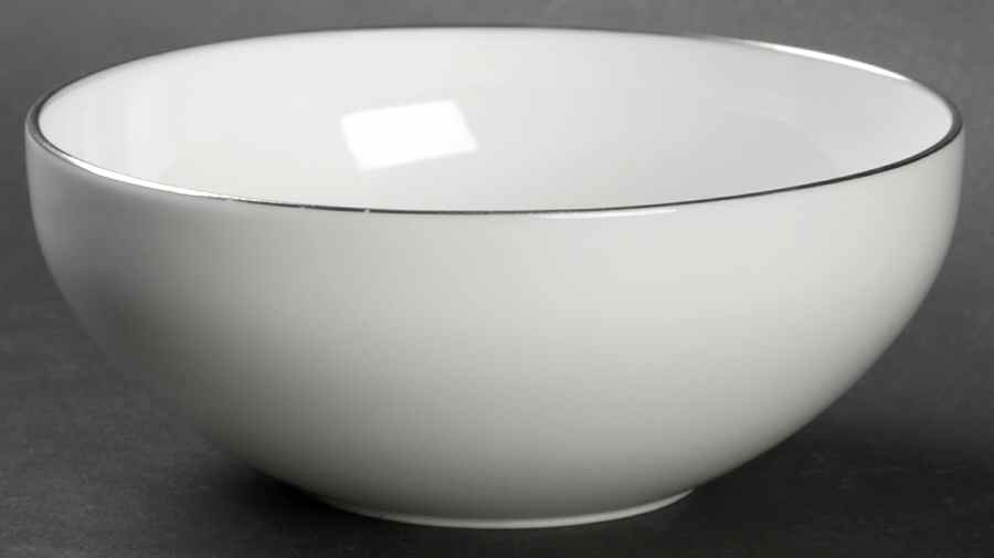 Snow (Z2699-2, Platinum Trim) Fruit/Dessert (Sauce) Bowl by Royal Worcester-1