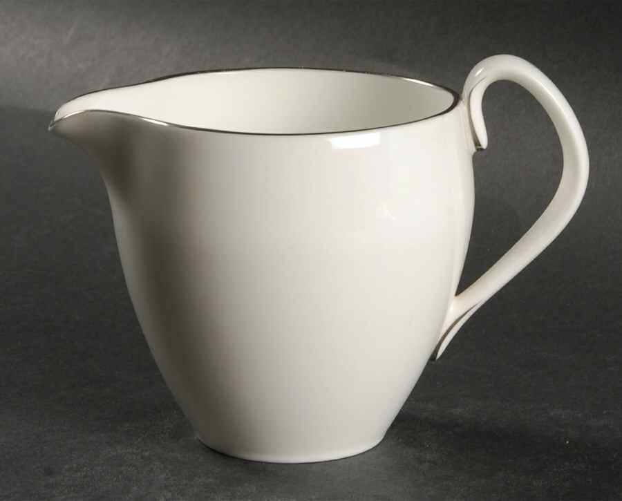 Snow (Z2699-2, Platinum Trim) Creamer by Royal Worcester-1