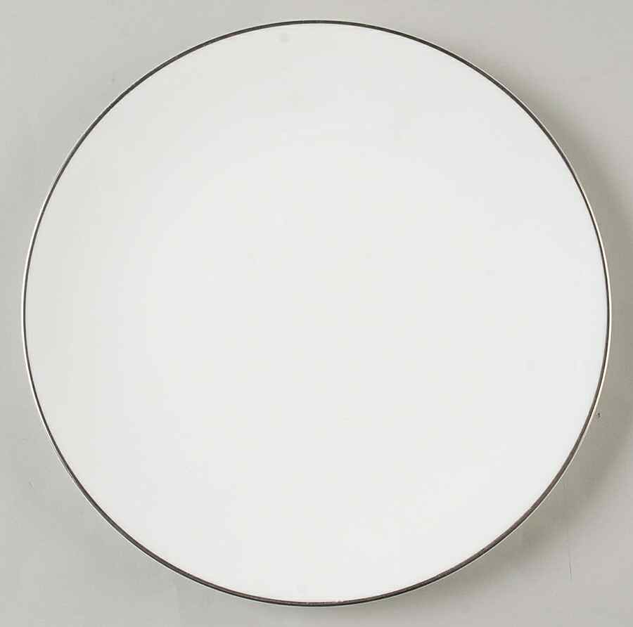 Snow (Z2699-2, Platinum Trim) Salad Plate by Royal Worcester-1