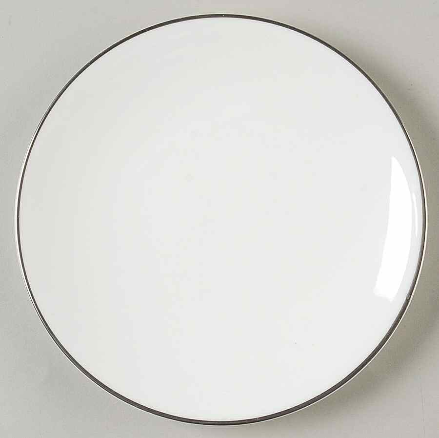 Snow (Z2699-2, Platinum Trim) Bread & Butter Plate by Royal Worcester-1