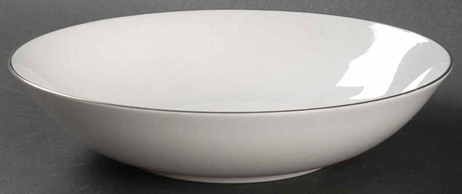 Snow (Z2699-2, Platinum Trim) Coupe Soup Bowl by Royal Worcester-1
