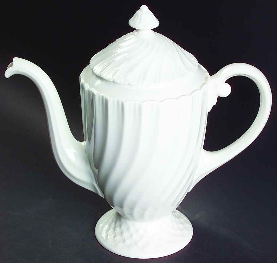 Snowflake Coffee Pot & Lid by Royal Worcester-1