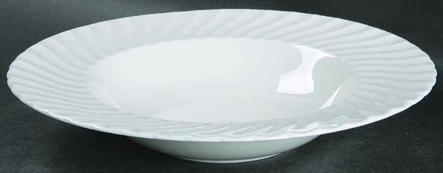 Snowflake Rim Soup Bowl by Royal Worcester-1
