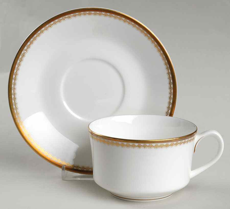 Somerset Flat Cup & Saucer Set by Royal Worcester-1