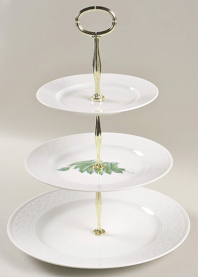 Somerset 13 7/8"-14 1/4" 3-Tiered Serving Tray(DP,SP,BB) HC by Royal Worcester-1