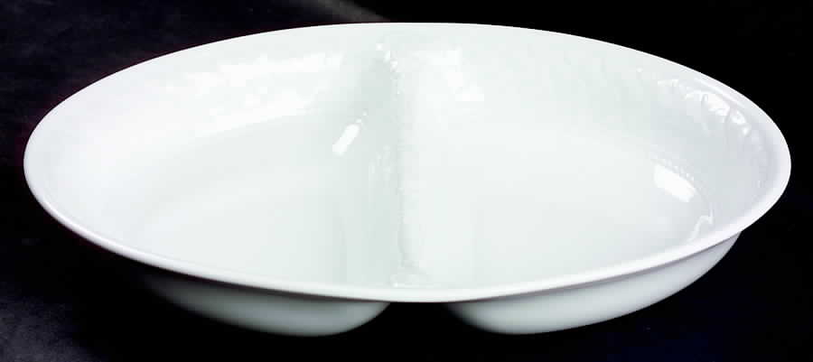 Somerset 12" Oval Divided Vegetable Bowl by Royal Worcester-1