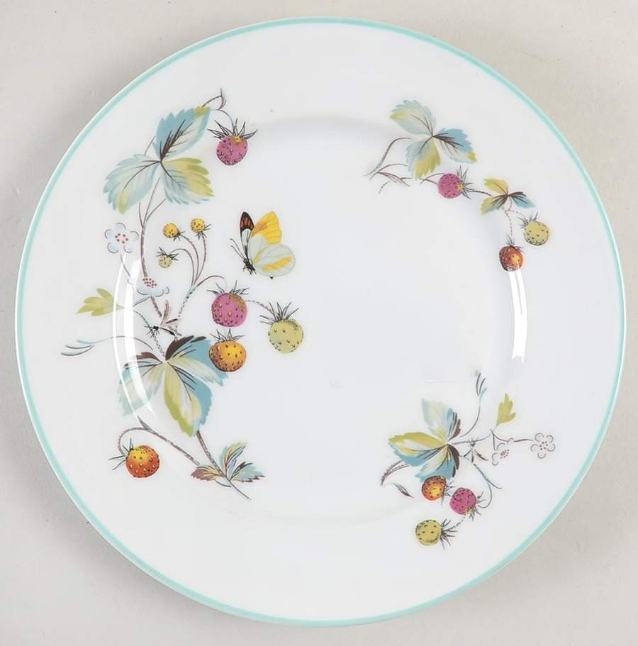 Strawberry Fair (Oven To Table, Bluetrim) Salad Plate by Royal Worcester-1
