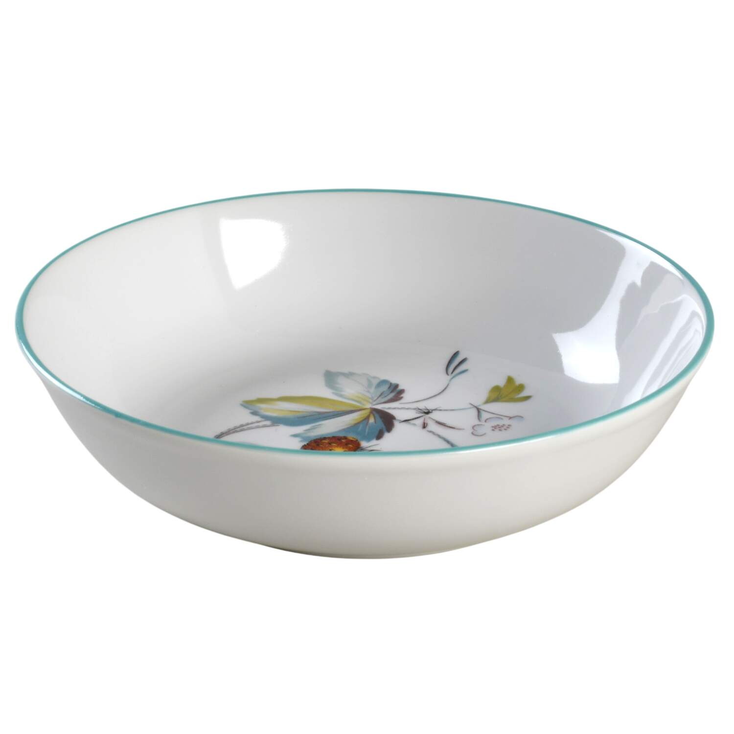 Strawberry Fair (Oven To Table, Bluetrim) Fruit/Dessert (Sauce) Bowl by Royal Worcester-1