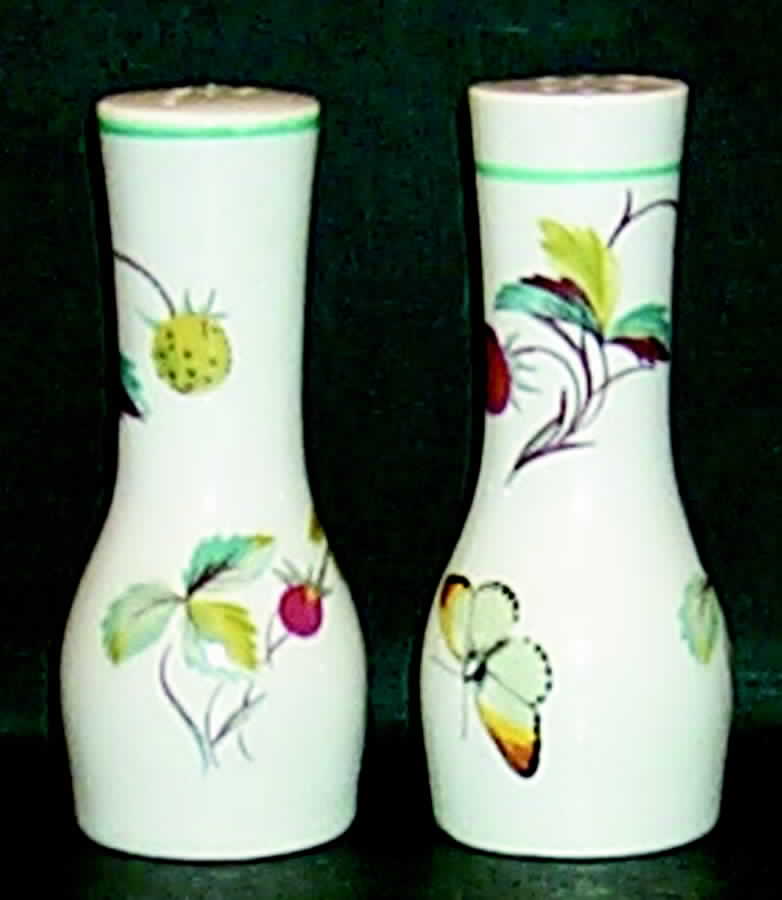 Strawberry Fair (Oven To Table, Bluetrim) Salt & Pepper Set by Royal Worcester-1