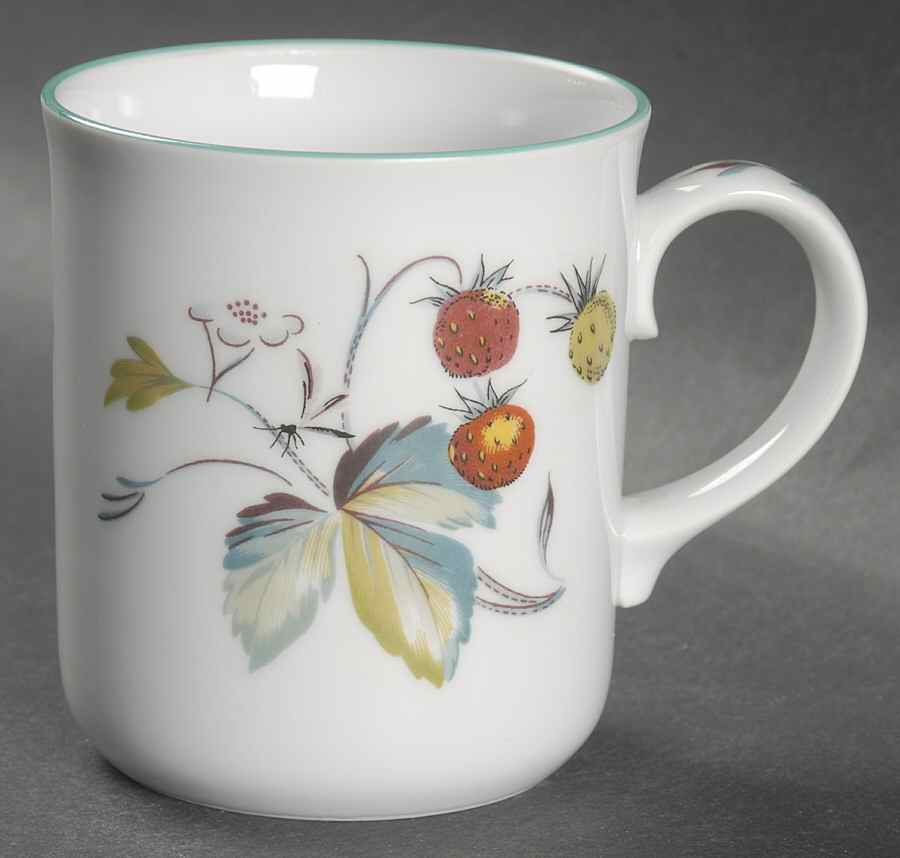 Strawberry Fair (Oven To Table, Bluetrim) Mug by Royal Worcester-1
