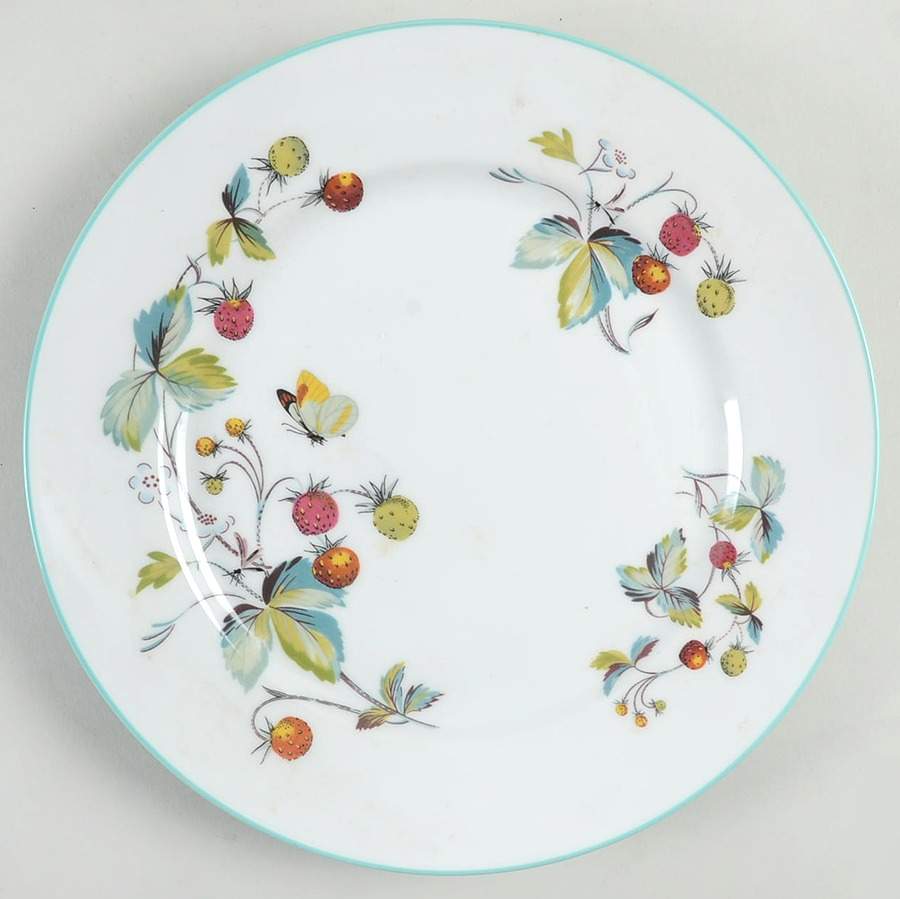 Strawberry Fair (Oven To Table, Bluetrim) Dinner Plate by Royal Worcester-1