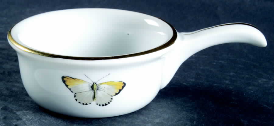 Strawberry Fair (Bone, Rim, Fluted, Gold) Handled Cocette by Royal Worcester-1