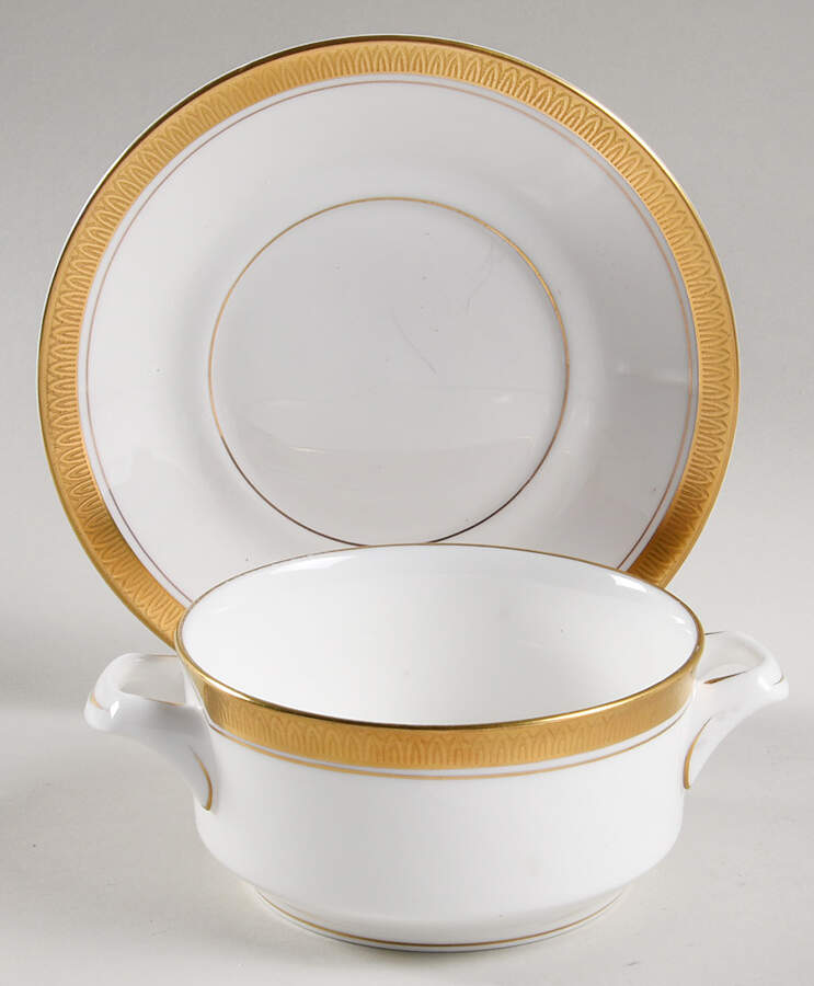 Townsend Bouillon Cup & Saucer by Royal Worcester-1