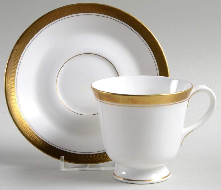 Townsend Footed Cup & Saucer Set by Royal Worcester-1