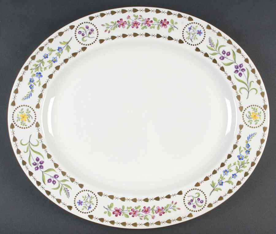 Trianon 17" Oval Serving Platter by Royal Worcester-1
