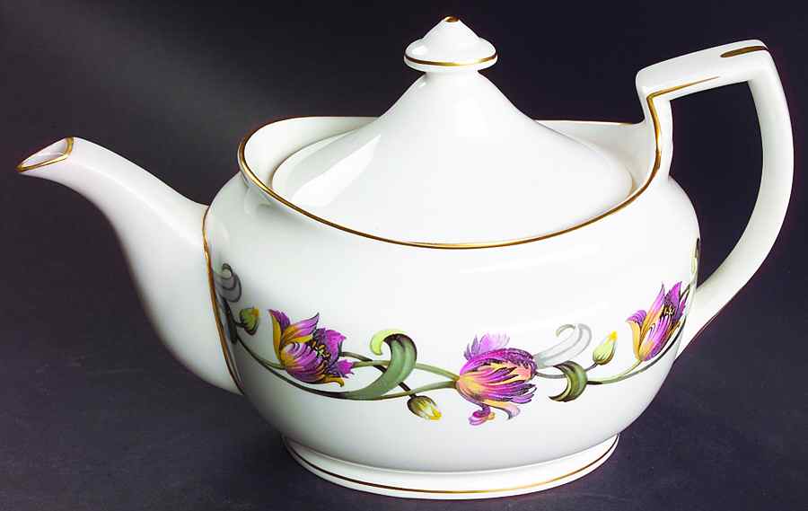 Tulip Teapot & Lid by Royal Worcester-1