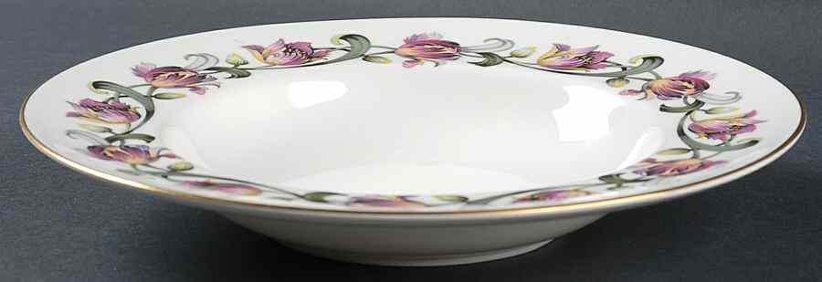 Tulip Large Rim Soup Bowl by Royal Worcester-1