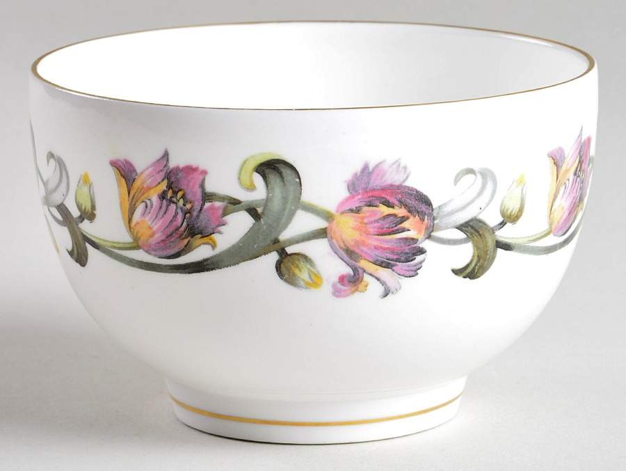 Tulip Open Sugar Bowl by Royal Worcester-1
