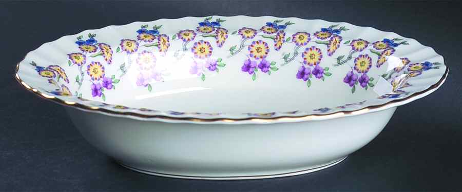 Valentine 9" Oval Vegetable Bowl by Royal Worcester-1