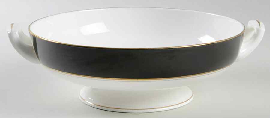 Ventura Black Round Vegetable No Lid by Royal Worcester-1