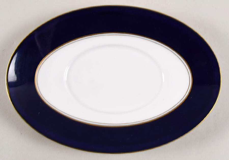 Ventura Cobalt Blue Underplate for Gravy Boat by Royal Worcester-1