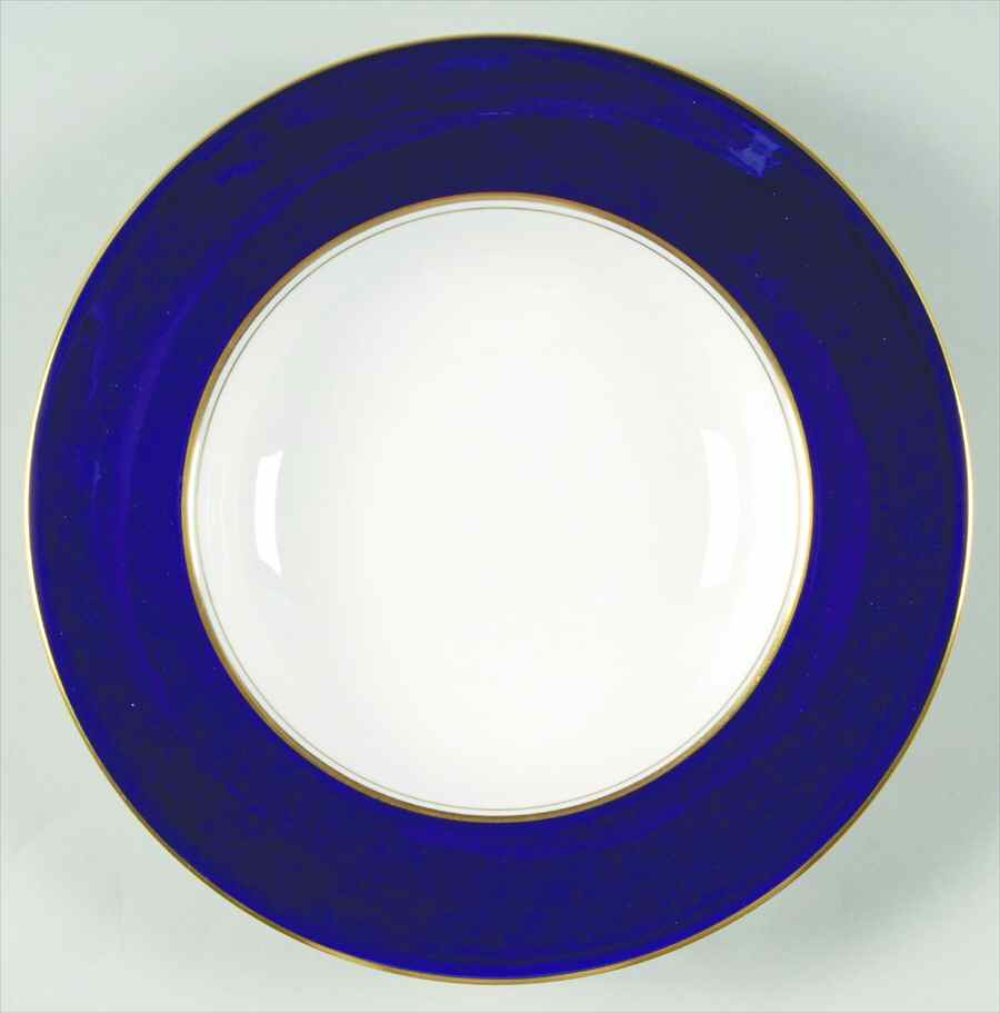 Ventura Cobalt Blue Large Rim Soup Bowl by Royal Worcester-1